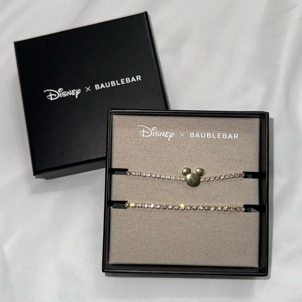 Disney x Baublebar Mickey Mouse Adjustable Tennis Bracelet Set